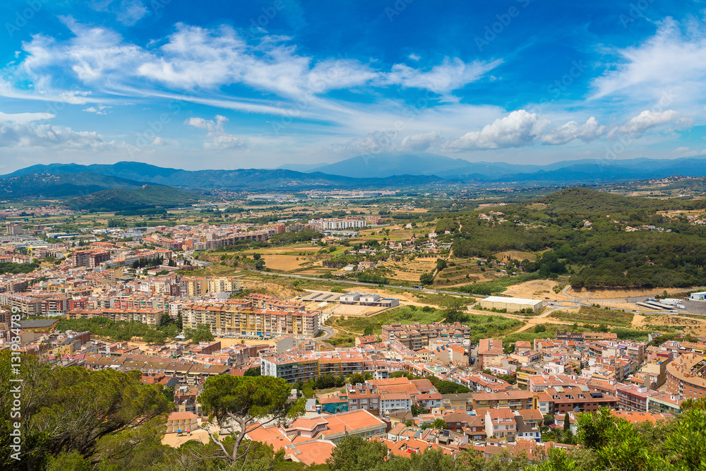 Panoramic aerial view of Blanes