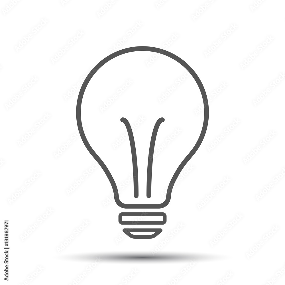 Halogen lightbulb icon. Light bulb sign. Electricity and idea symbol. Thin line icon on white background. Flat vector illustration. Halogen lightbulb icon. Light bulb sign. Electricity and idea symbol. Thin line icon on white background. Flat vector illustration.