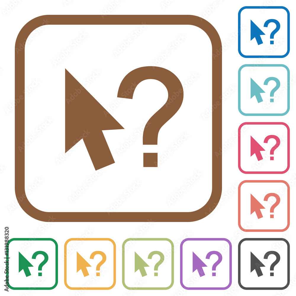 Help cursor simple icons Help cursor simple icons