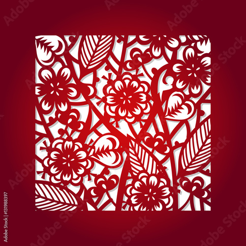 Laser cut vector template