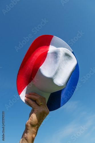 Dutch hat in red white and blue
