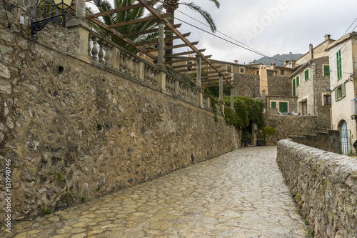 Wallpaper Mural rustic, flowerpots street in the tourist island of Mallorca, Val Torontodigital.ca