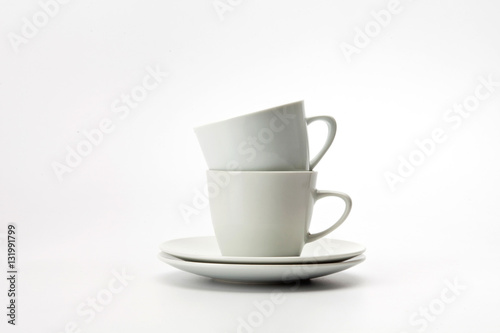 Coffee cup isolated on a white 