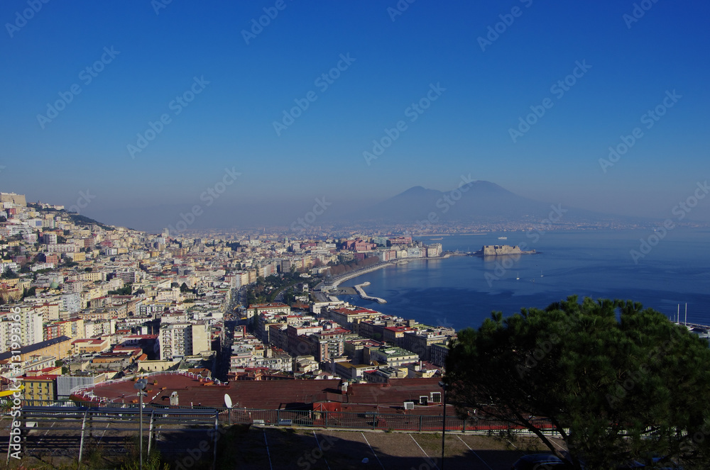 View of the Gulf of Naples, Italy
