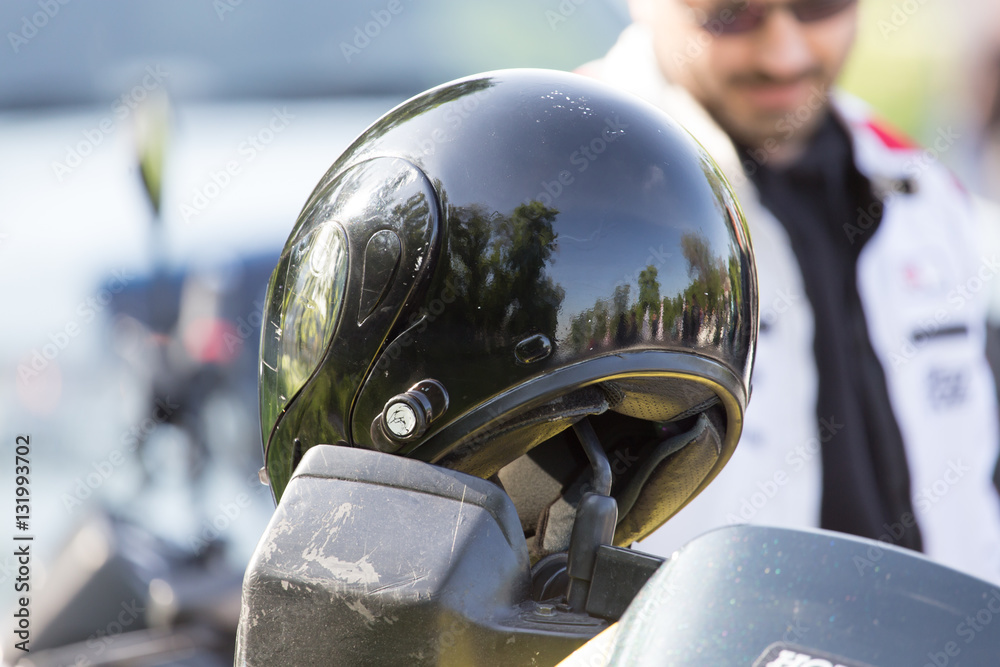 helmet for riding a motorcycle
