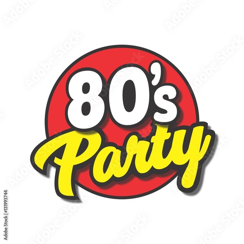 80's party label