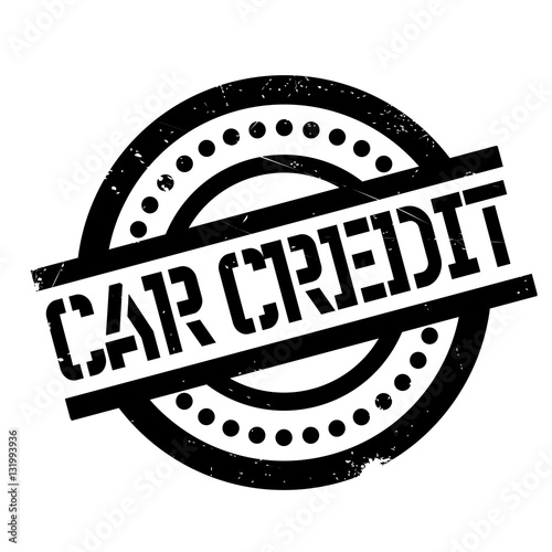 Car Credit rubber stamp. Grunge design with dust scratches. Effects can be easily removed for a clean, crisp look. Color is easily changed.