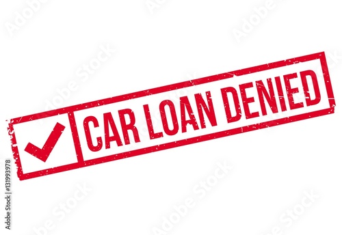 Car Loan Denied rubber stamp. Grunge design with dust scratches. Effects can be easily removed for a clean, crisp look. Color is easily changed.