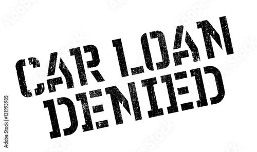 Car Loan Denied rubber stamp. Grunge design with dust scratches. Effects can be easily removed for a clean, crisp look. Color is easily changed.
