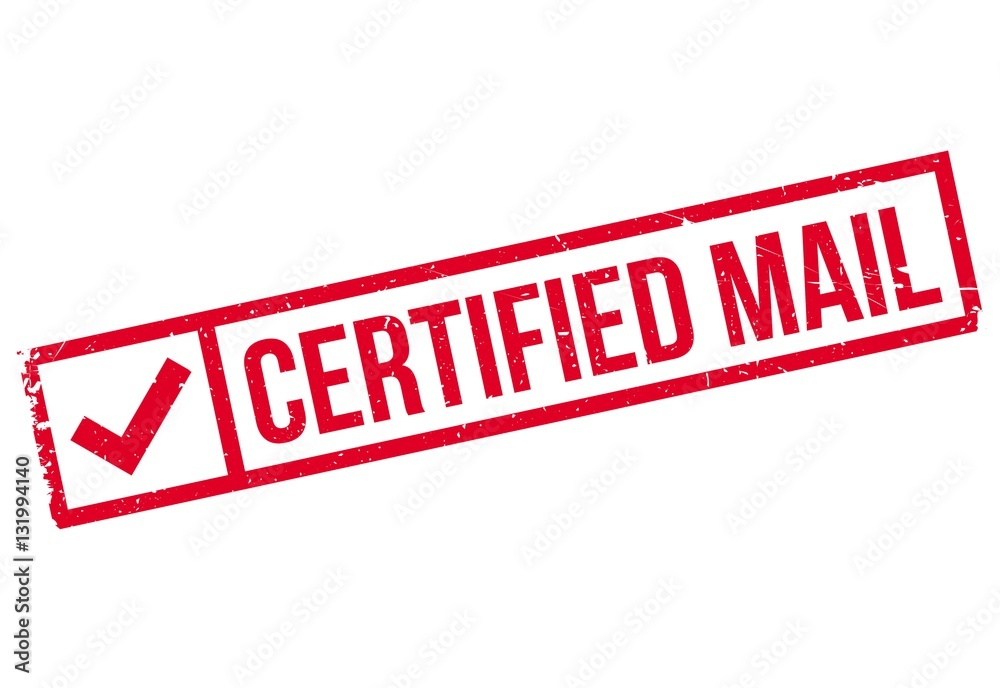 Certified Mail rubber stamp. Grunge design with dust scratches. Effects can be easily removed for a clean, crisp look. Color is easily changed. Certified Mail rubber stamp. Grunge design with dust scratches. Effects can be easily removed for a clean, crisp look. Color is easily changed.