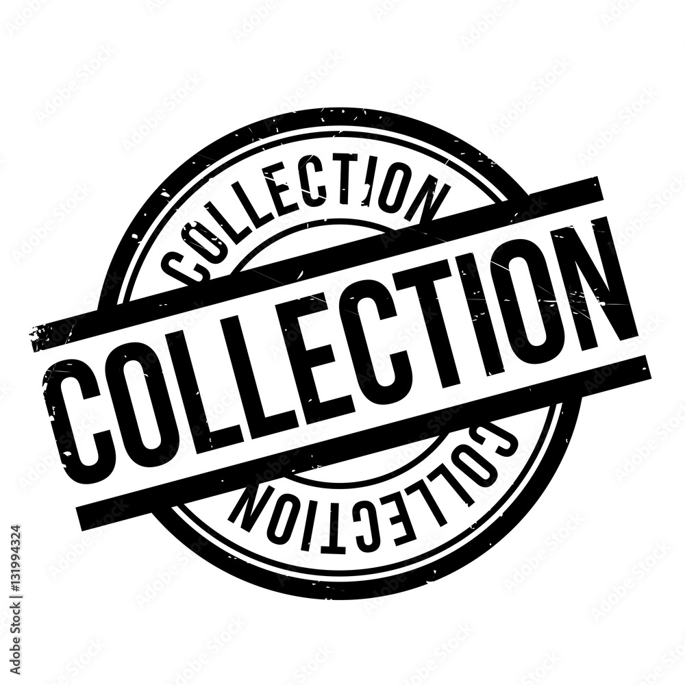 Collection rubber stamp. Grunge design with dust scratches. Effects can be easily removed for a clean, crisp look. Color is easily changed.
