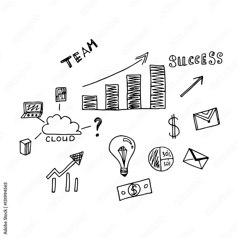 business sketch. vector Stock Vector | Adobe Stock