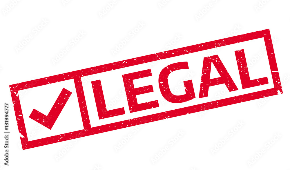 Legal rubber stamp Legal rubber stamp