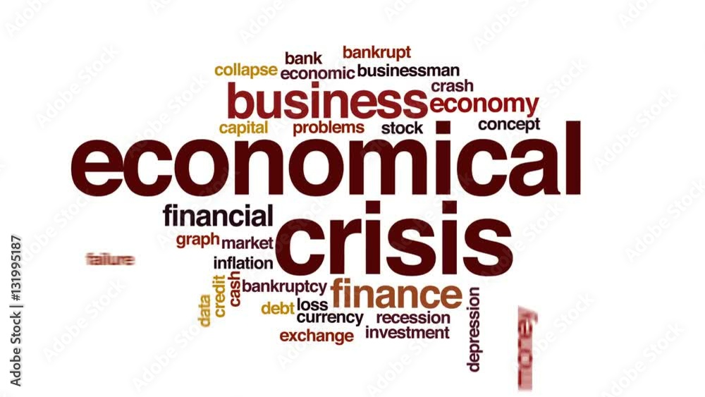 Economical crisis animated word cloud. Economical crisis animated word cloud.