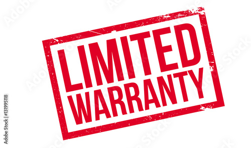 Limited Warranty rubber stamp