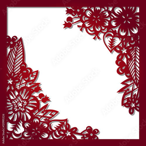 Laser cut vector template