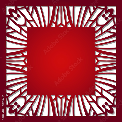 Laser cut vector template