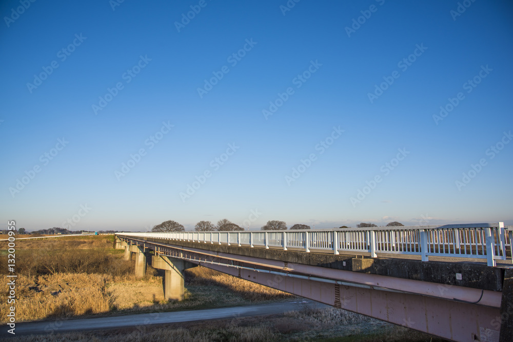 Naklejka premium 江戸川上流の橋