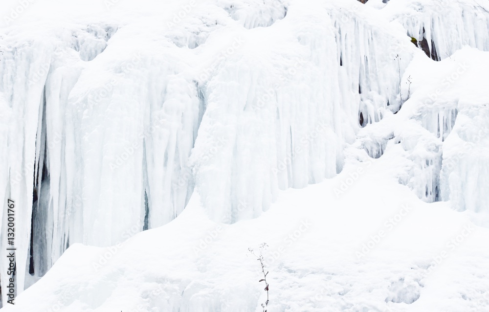 White Ice - water frozen over rock. White Ice - water frozen over rock.