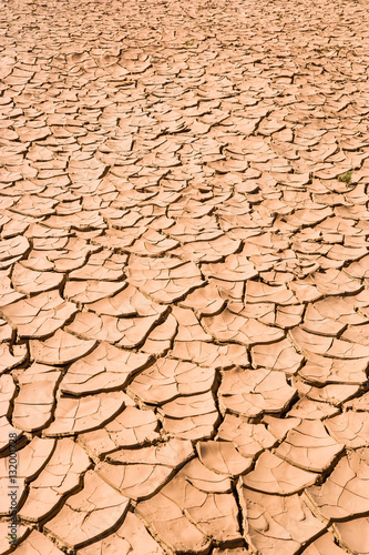 Desert with dried out mud at Tarhjijt, Morocco