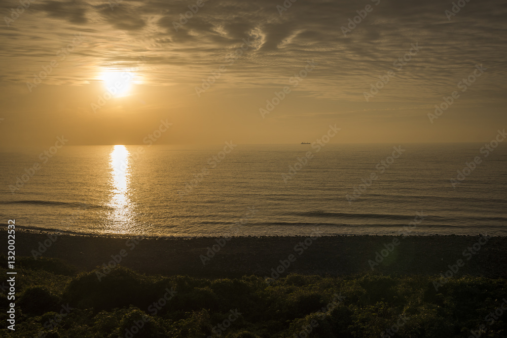 生月島から西の海と太陽