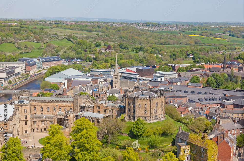 Aerial View of Durham Castle