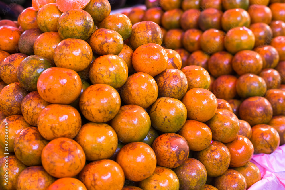 Orange in the market