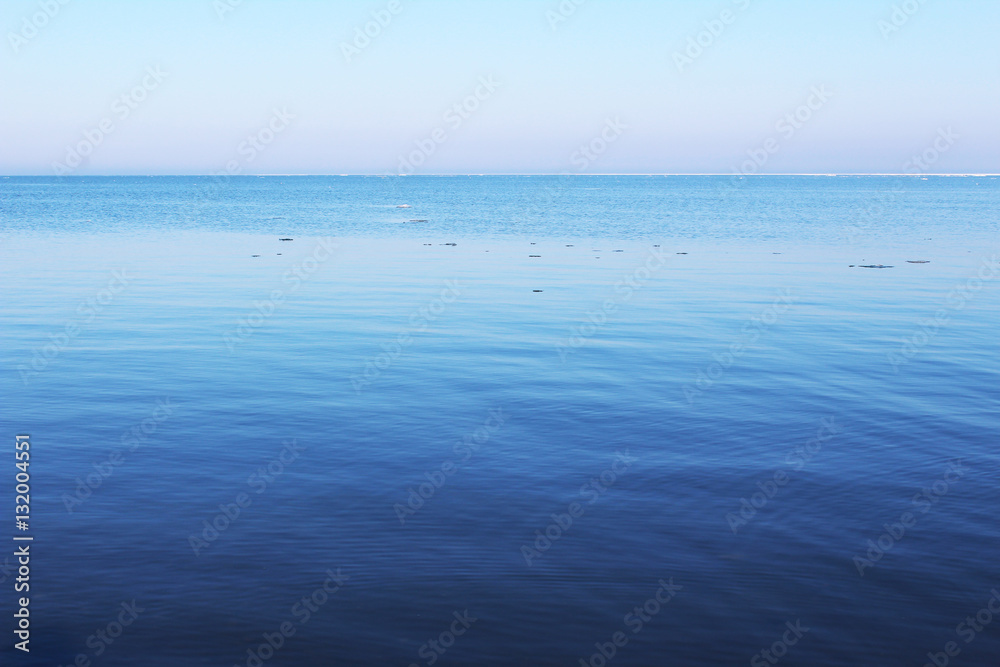 Clear water surface lake - copy space