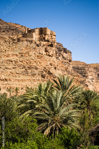 Kasbah at Valley at Amtoudi Id Aïsa, Morocco