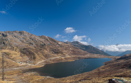 Kupup or Elephant Lake. It is one of the most sacred lakes of Sikkim,with high mountains and valleys bordering it.The lake nestles at an altitude of 13,066 feet, bordering area with China and India.
