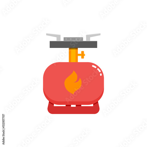 Camping stove, Furnace travel, Tourist heater icon.