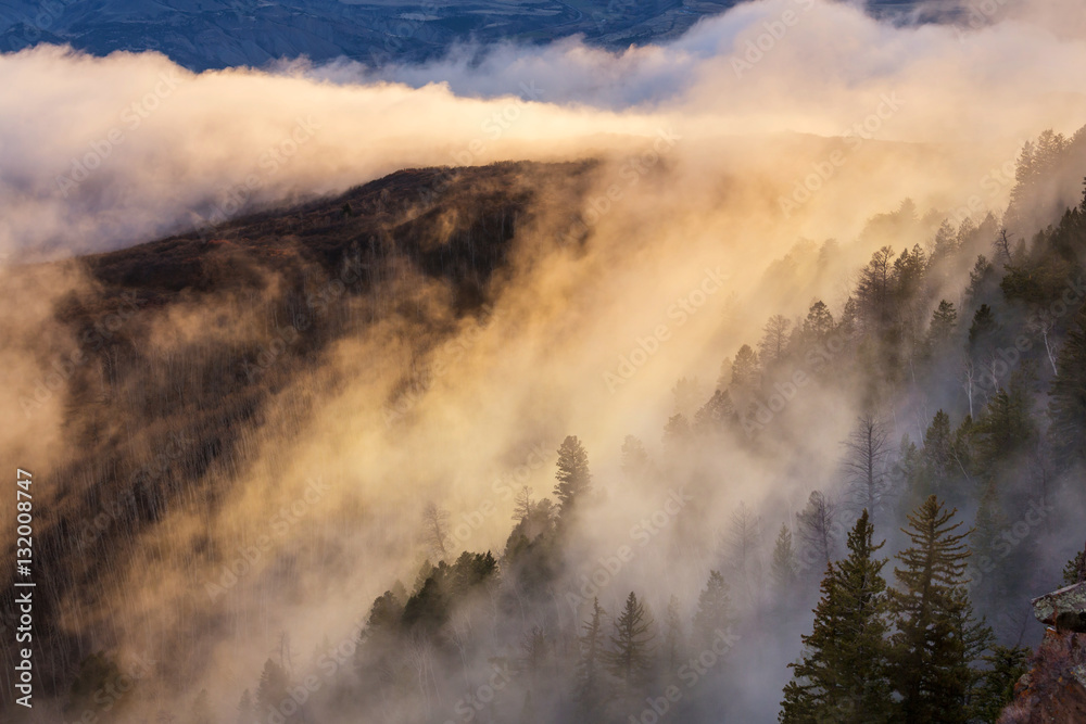 Fog in mountains