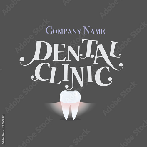 Dental Background with Healthy Teeth. Vector illustration