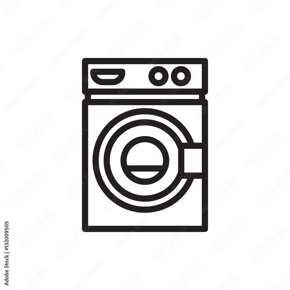 washing machine icon illustration