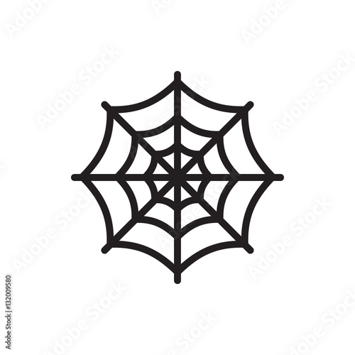 spider web icon illustration