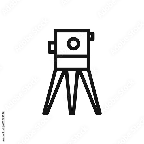 theodolite icon illustration