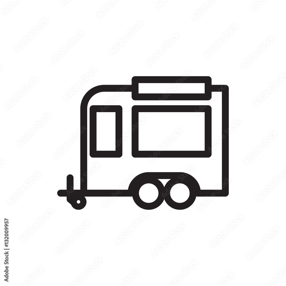 trailer icon illustration
