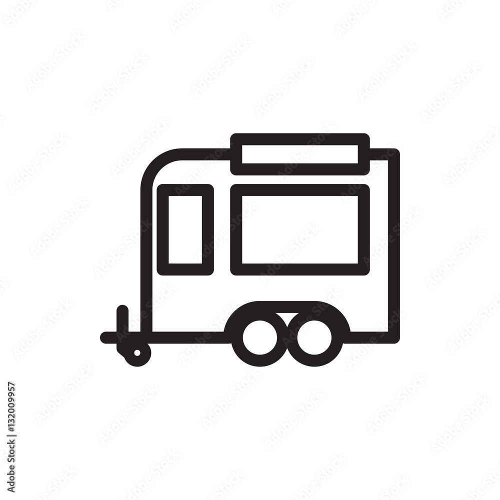 trailer icon illustration trailer icon illustration