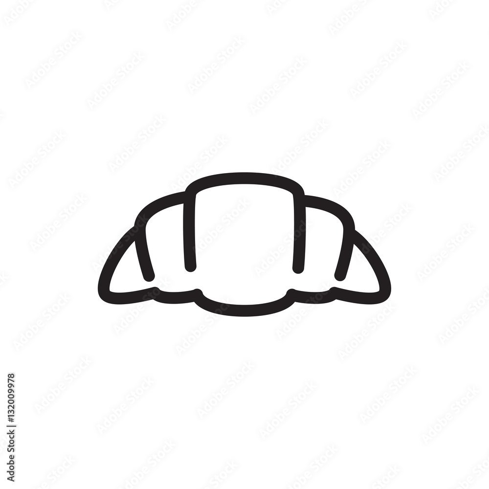 croissant icon illustration croissant icon illustration