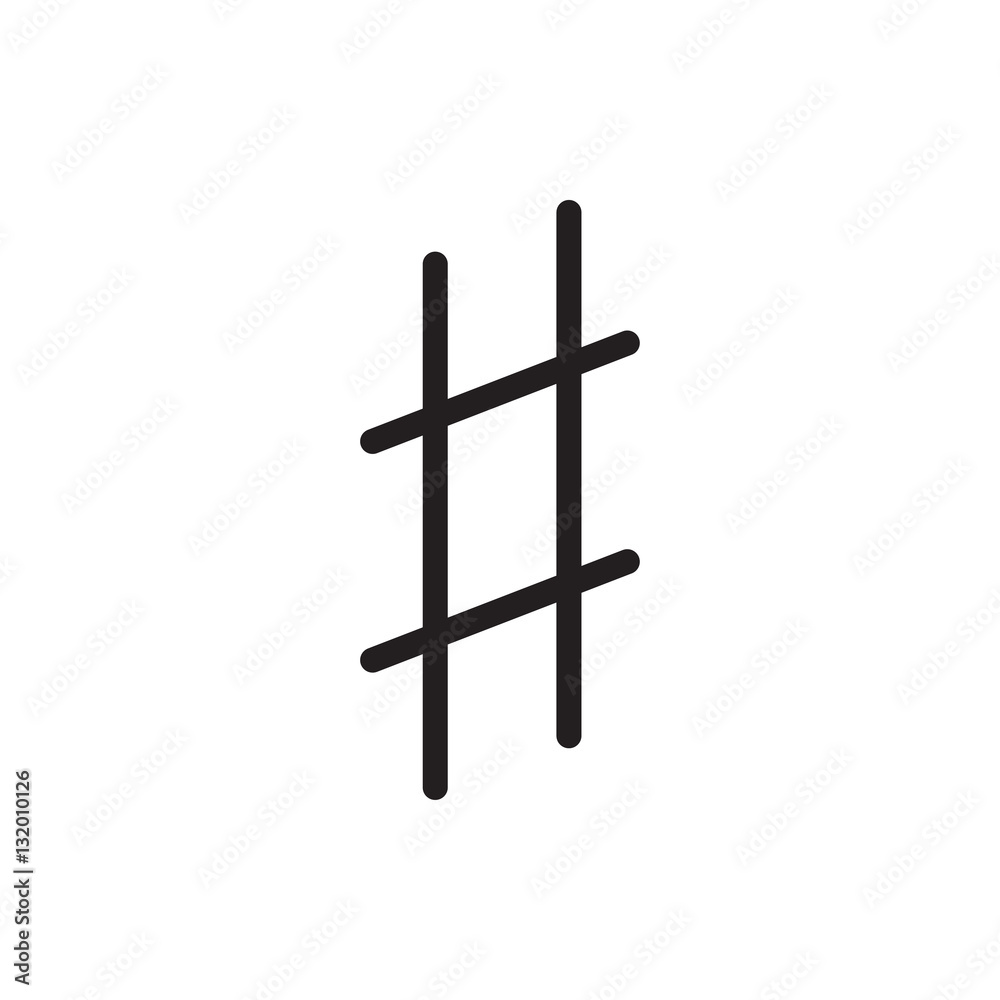 musical sharp icon illustration musical sharp icon illustration
