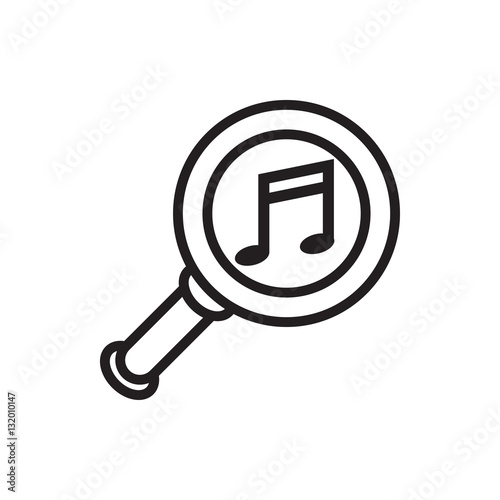 serach music icon illustration