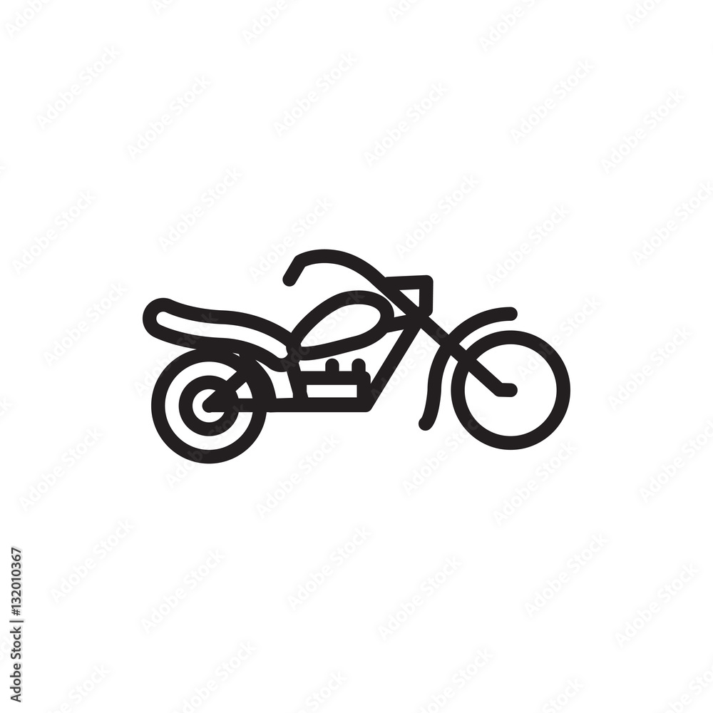 motorcycle icon illustration