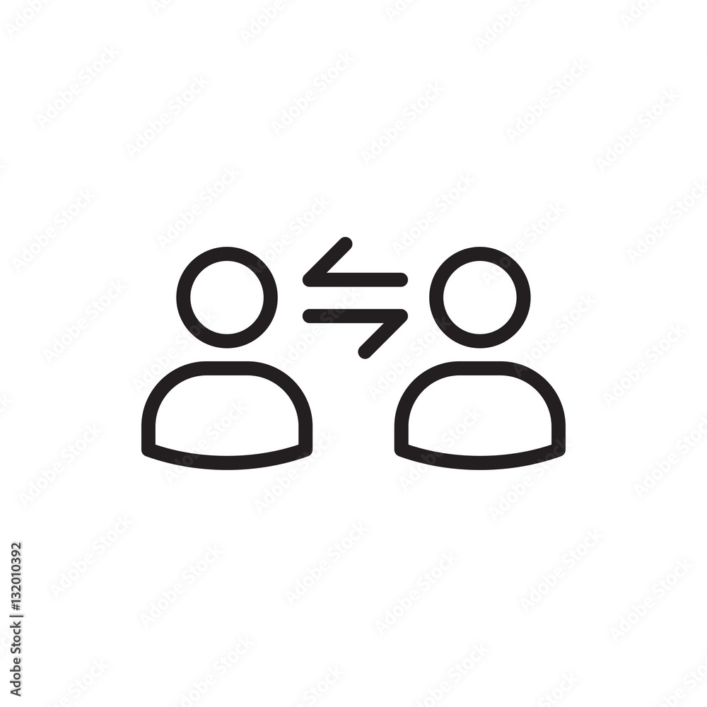 user communicatrion icon vector