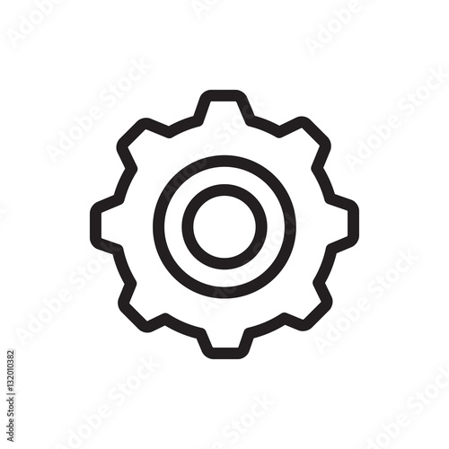 gear icon vector illustration sign symb