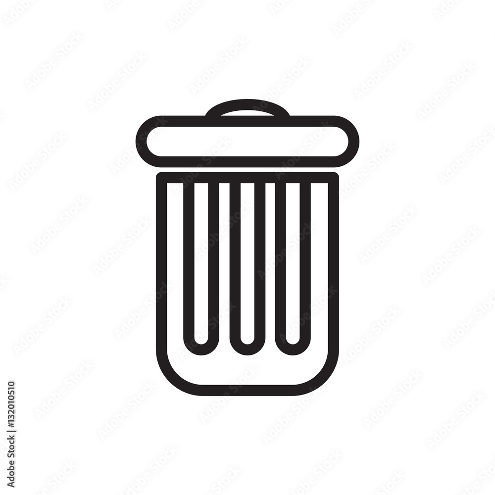 trash bin icon vector trash bin icon vector