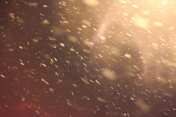 Abstract Snowstorm texture. Falling snow. Light flashes and bokeh. Sun rays. Lens flare. For use as texture layer in your project. Add as "Lighten" Layer in Photoshop to add falling snow any image. 