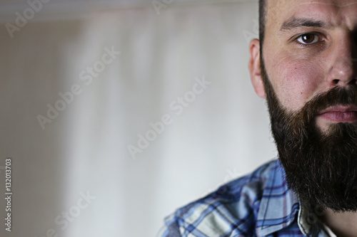 portrait of a man's beard