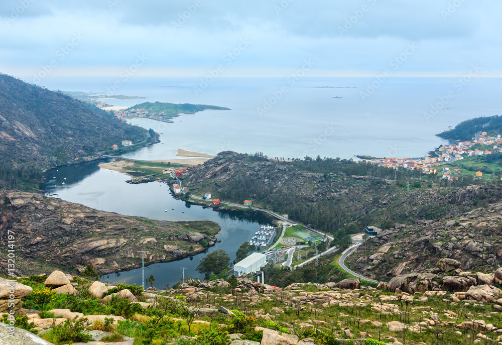 Mouth of Xallas river (Ezaro, Galicia, Spain). Mouth of Xallas river (Ezaro, Galicia, Spain).