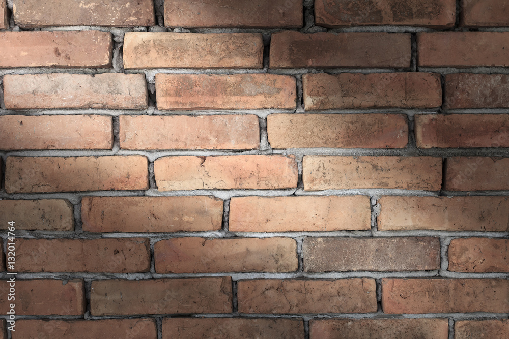 Obraz premium Brick wall texture, brick wall background for interior or exterior design with copy space for text or image.