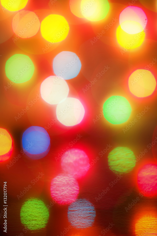 Obraz na plátně Abstract circular bokeh background